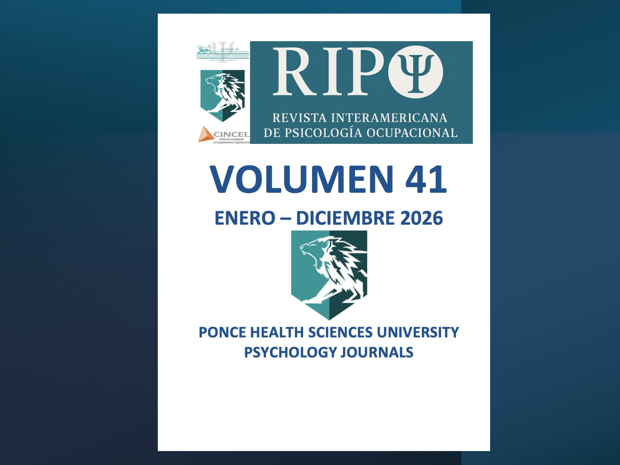 RIPO 2026 Volumen 41